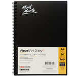 Visual Art Diary Black 140gsm A4 80page